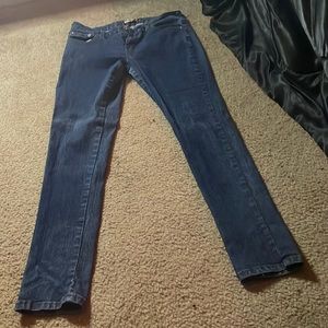 Blue denim jeans